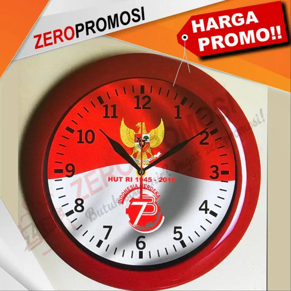 Souvenir Jam merah putih custom Special Kemerdekaan