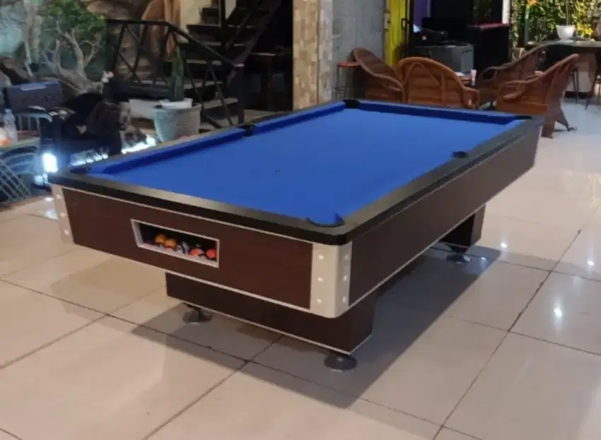 Billiard biliard bilyar table 8ft 8feet full set alas meja Batu tebal