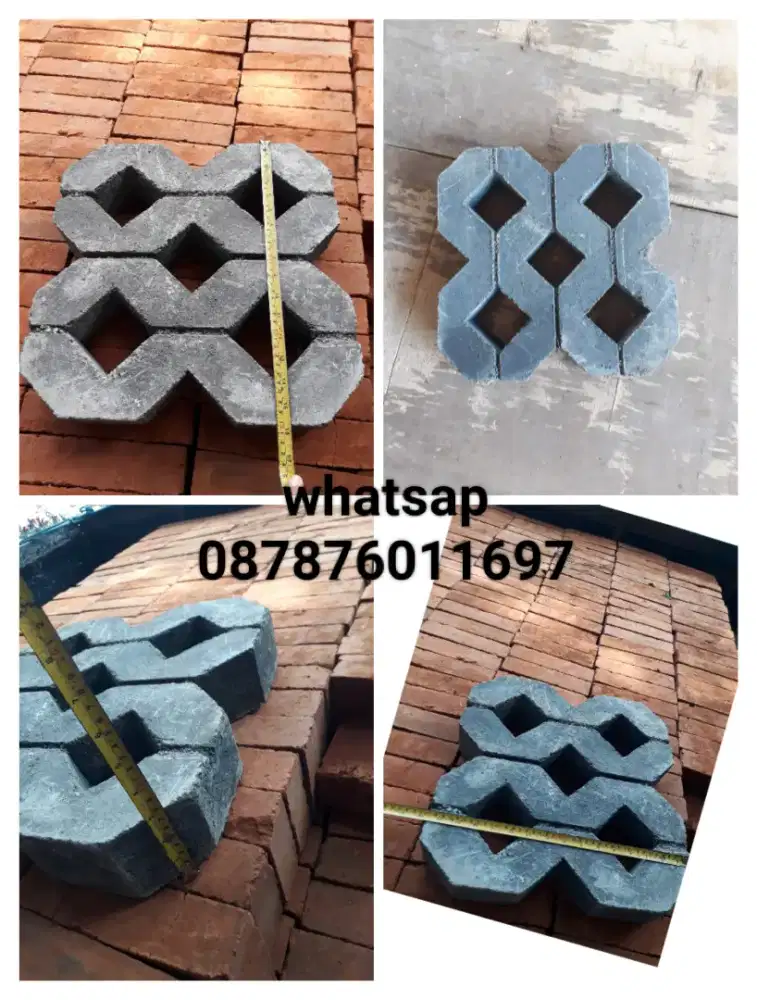 Gresblock lobang 5, 8cm presahidrolik