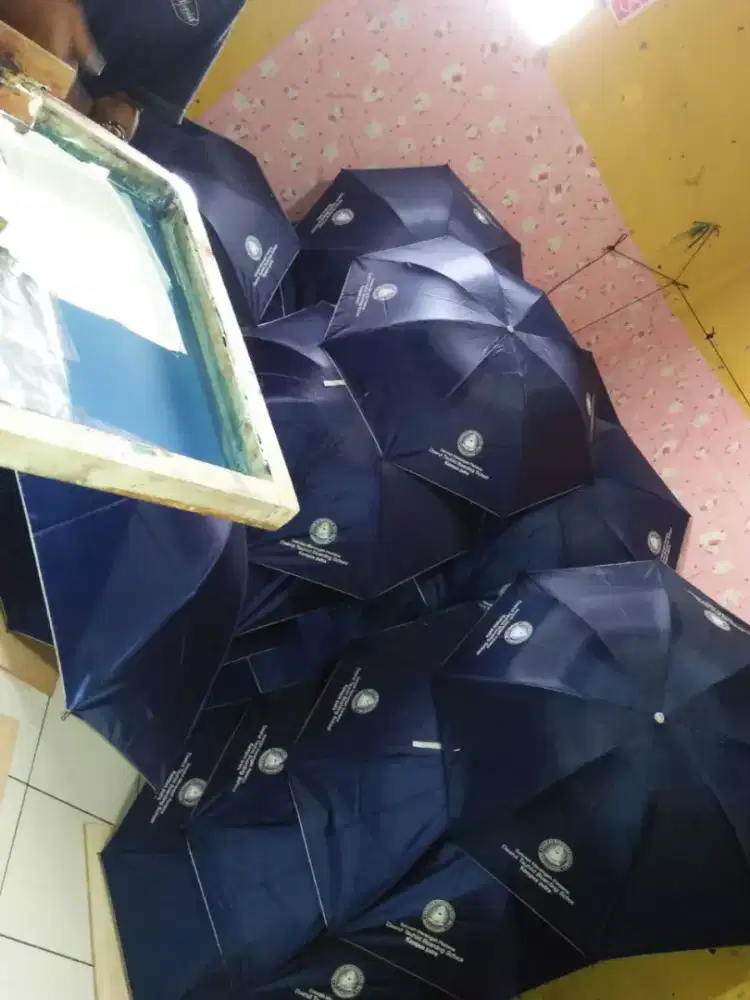 sablon payung,box,thumbler,mug dan lain-
