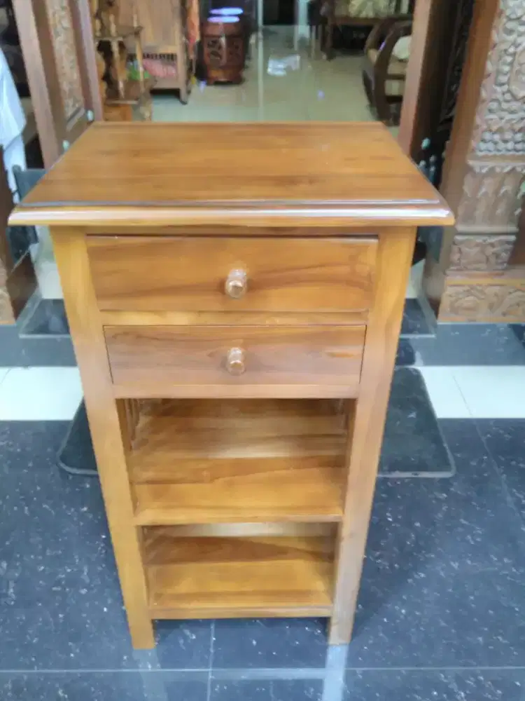 Meja dispenser laci 2 jati jepara