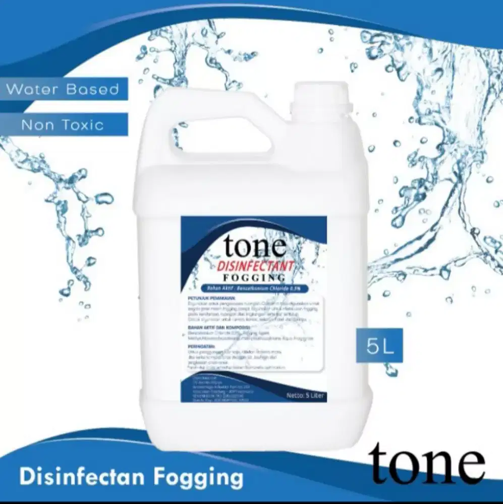 Liquid/cairan desinfektan asap mesin fogging 5 liter & 1 liter