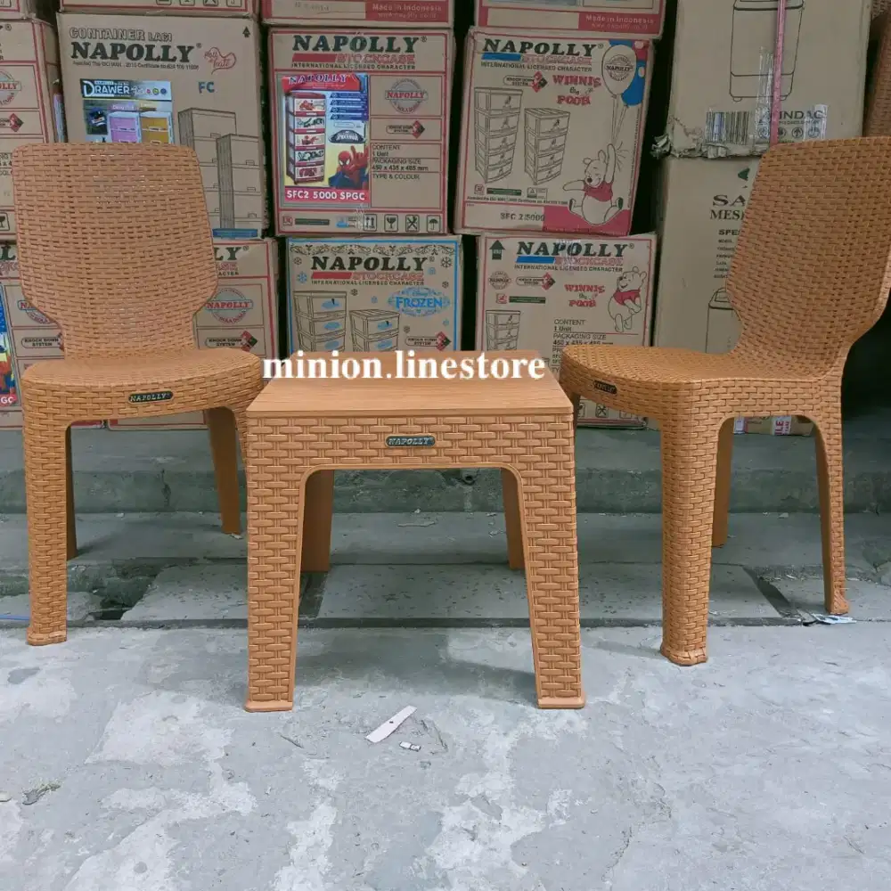 Meja set kursi Napolly