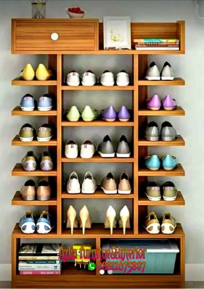 Rak sepatu minimalis custom