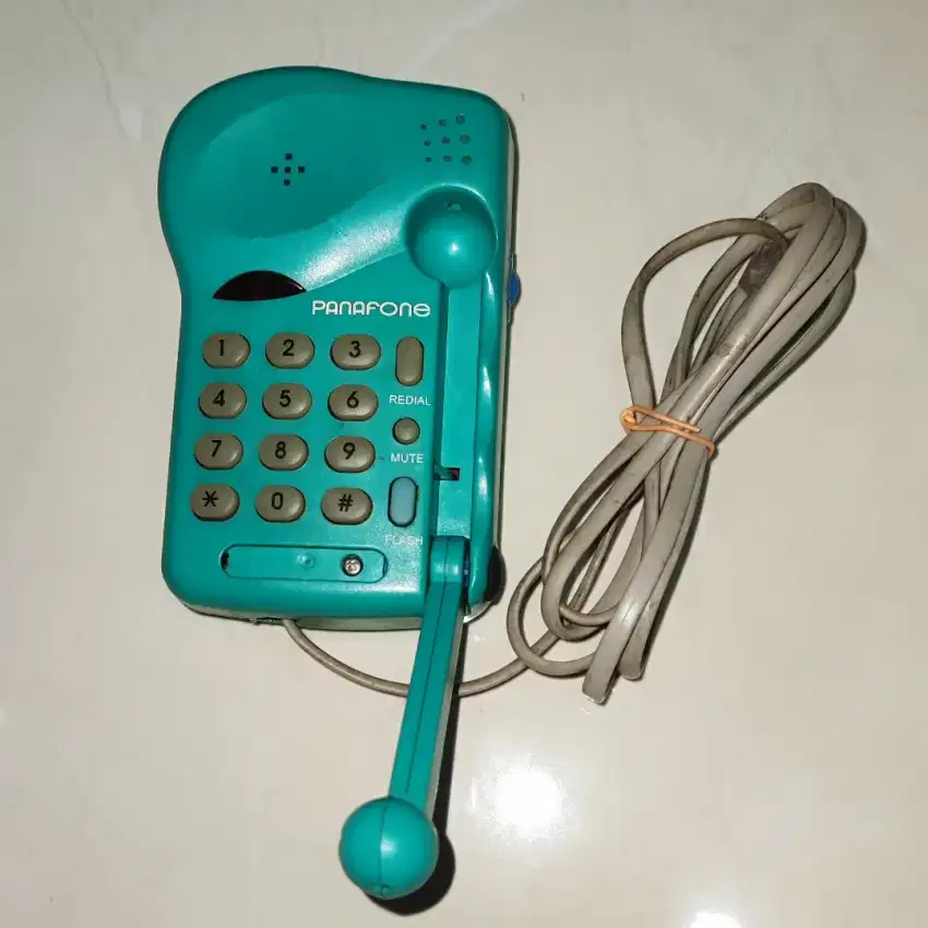 Telepon Portable Panafone Jadul Bagus Berfungsi Plus Kabel Telepon