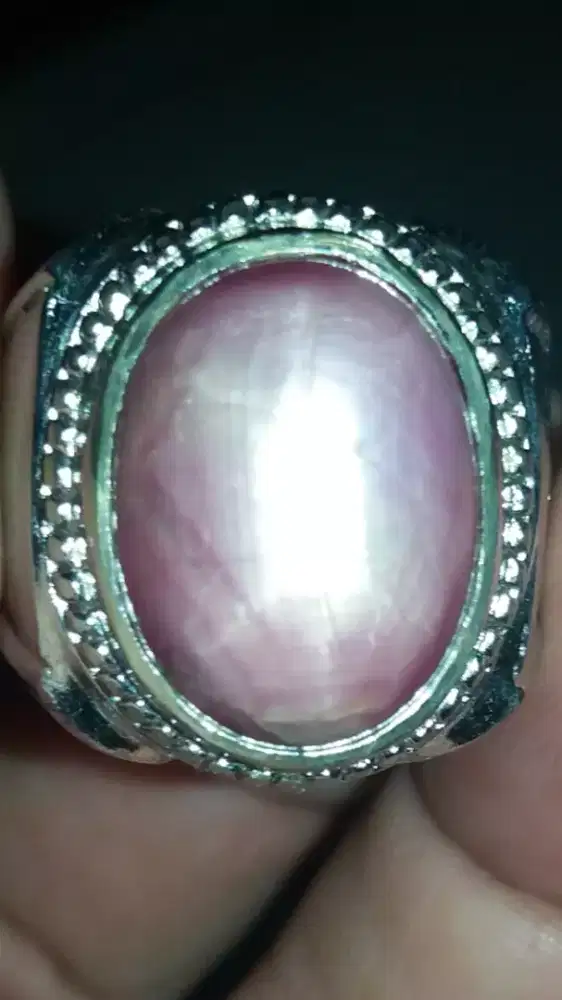 Jual Batu Cincin Pinkish Red Ruby Star Good Looking