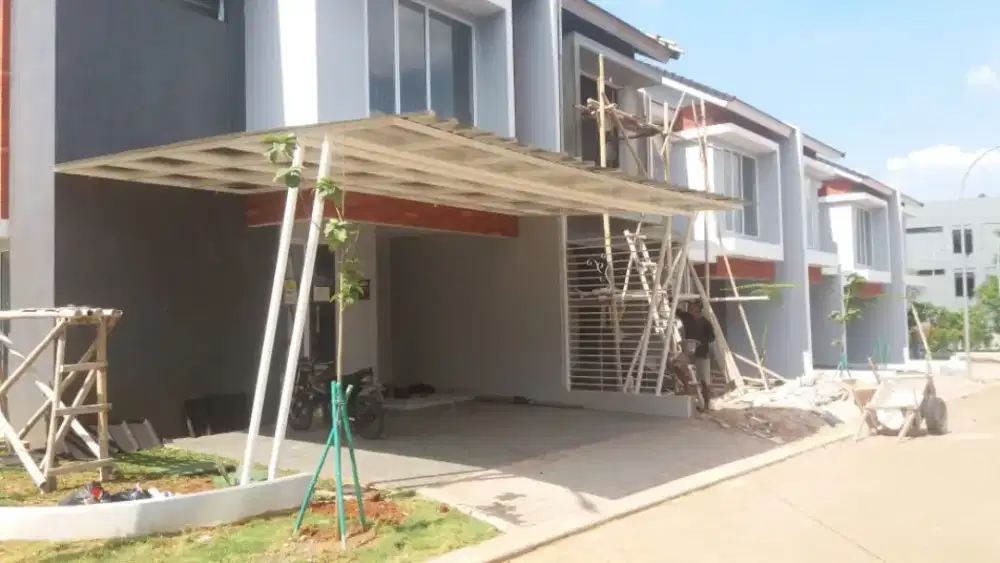 Kanopi minimalis tipe Holo galvanis 4x8 full 1,4 ml