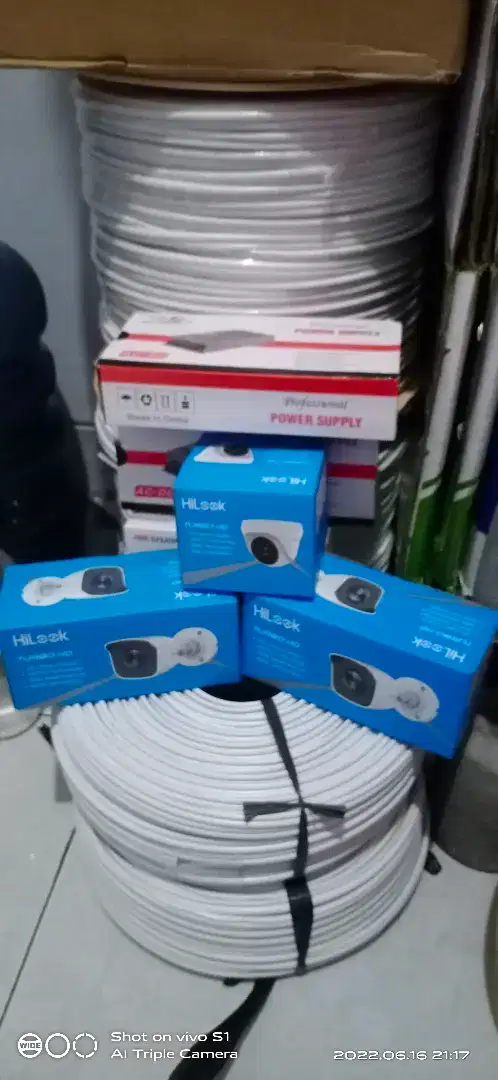 Paket Cctv Hilook 2.0mp 4 kamera sdh sama pasang