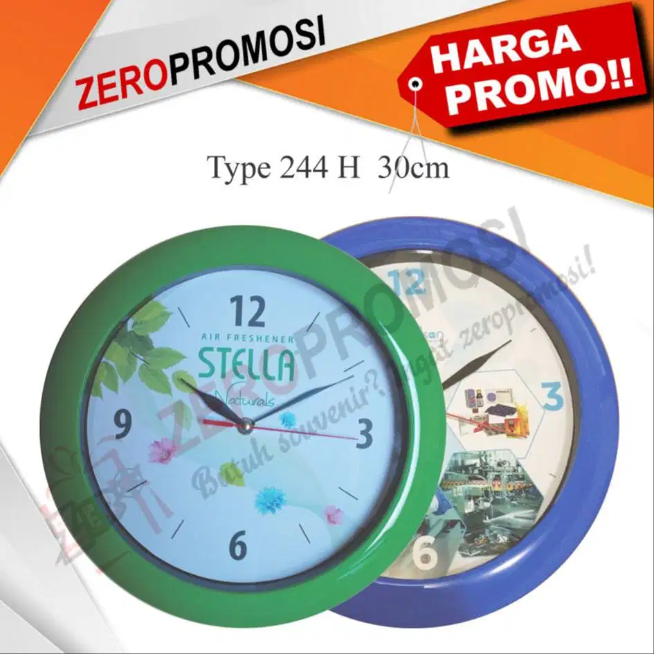 Grosir Jam Dinding Promosi Diameter 30 Cm kode 244h