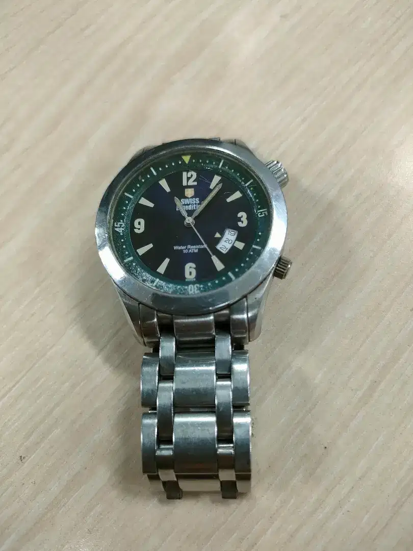 Swiss Expedition ( Barang Langka, Dial Biru Dongker Metalik )