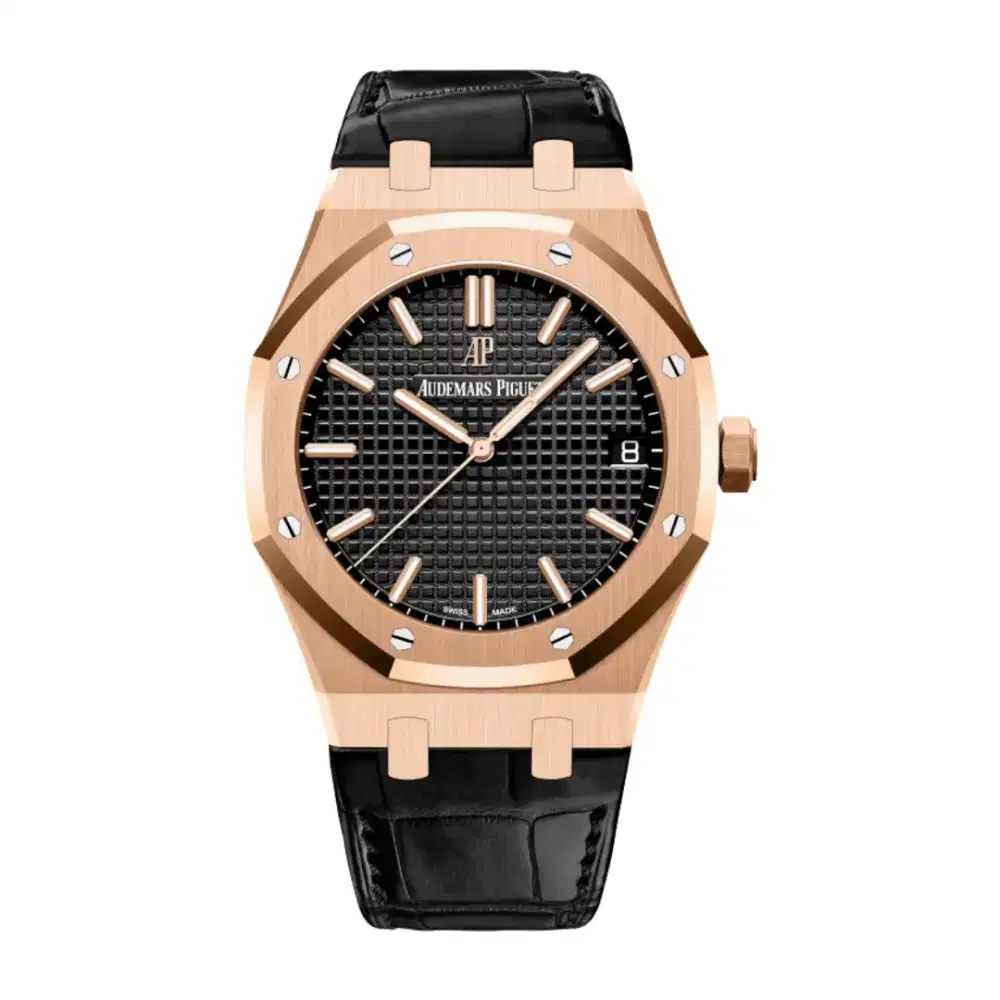 Audemars Piguet Royal Oak 15500OR Black Dial 18K Rose Gold New in Box