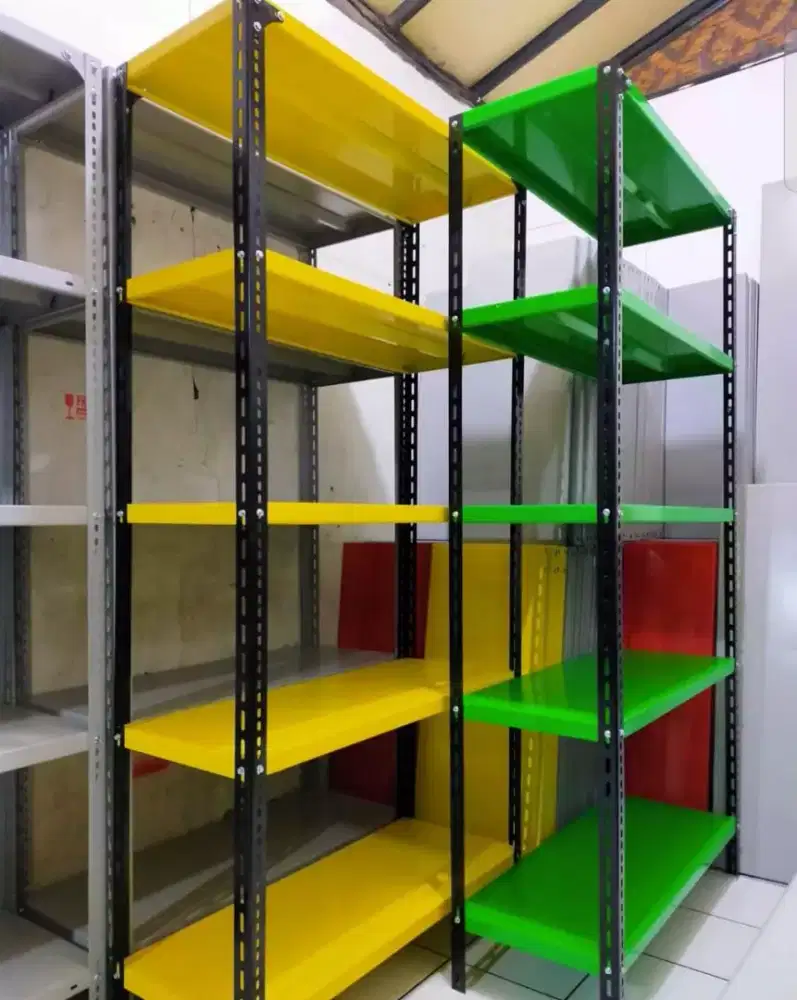 Rak besi siku lubang susun 5