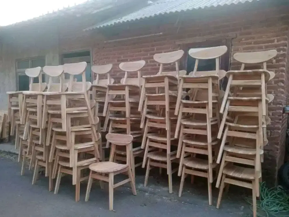 Kursi ropan kayu jati perhutani