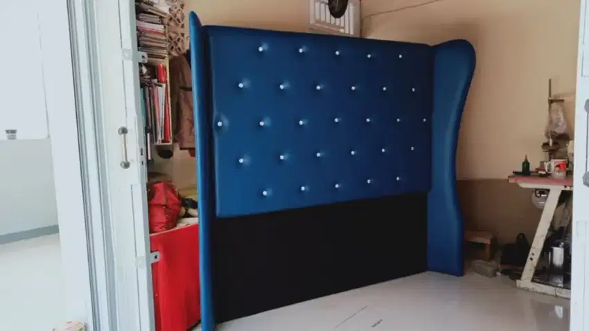 Headboard kasur tempel dinding, custome furniture, kepala kasur modern