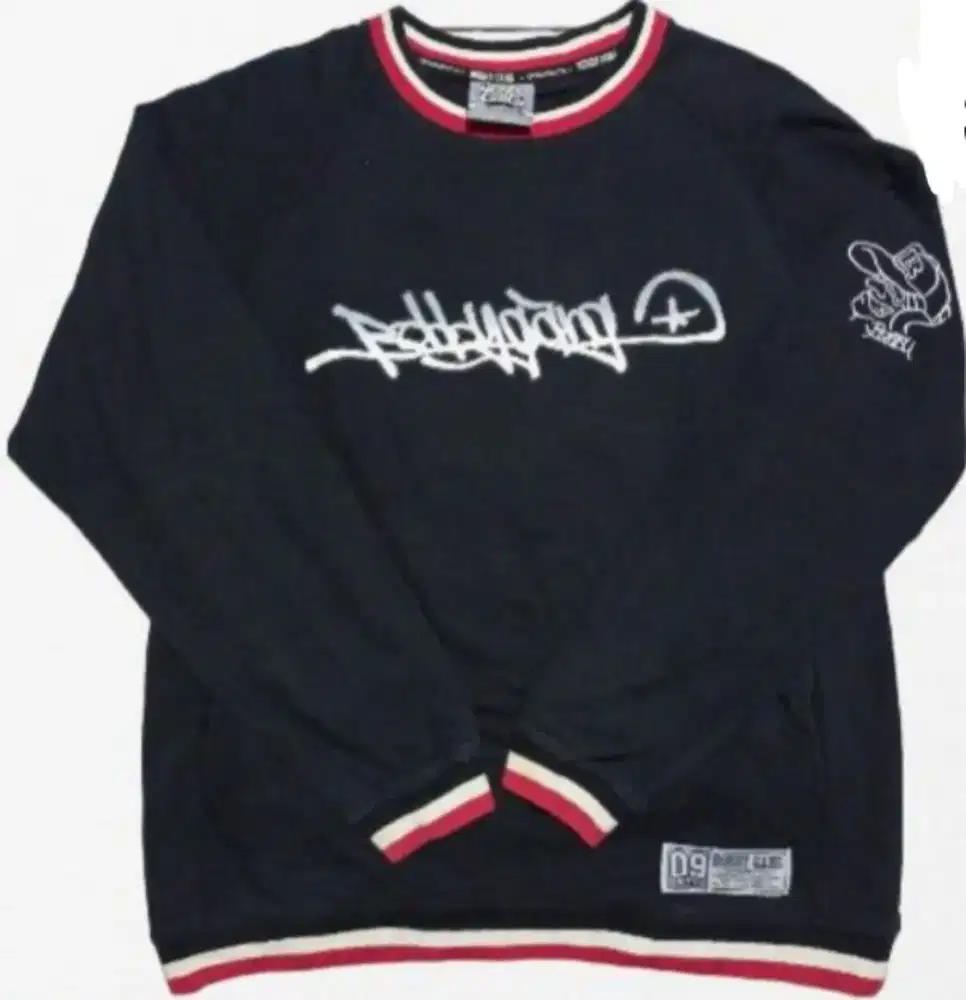 [BOBBY GANG]CREWNECK RARE VINTAGE Y2K HIP HOP BACKPRINT 100% ORIGINAL.