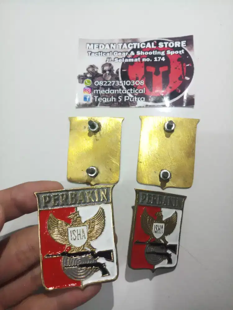 Plat Emblem Perbakin Kuningan (MEDAN TACTICAL STORE)