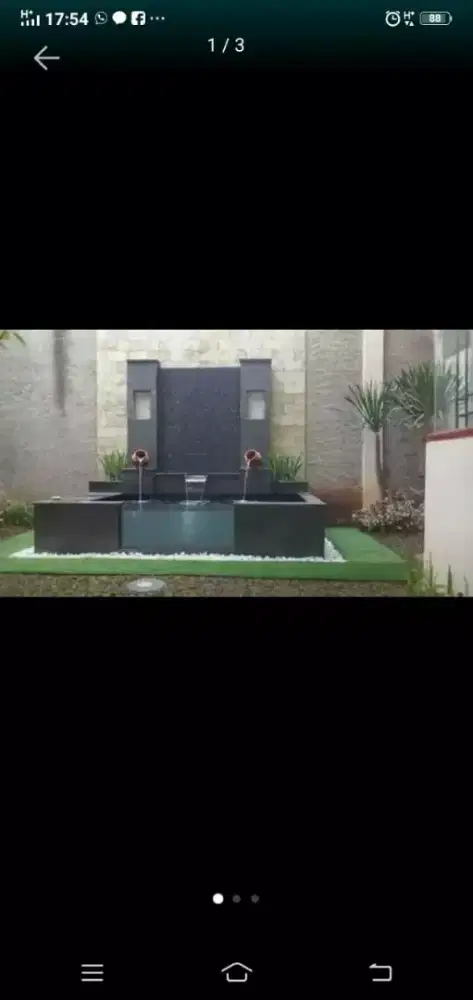 Kolam ikan hias minimalis