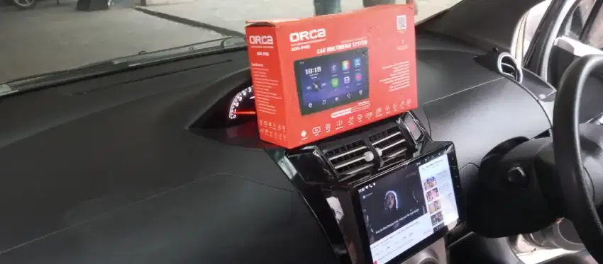 Pemasangan head unit android orca 9 inc ram 2/32 di Yaris bapao