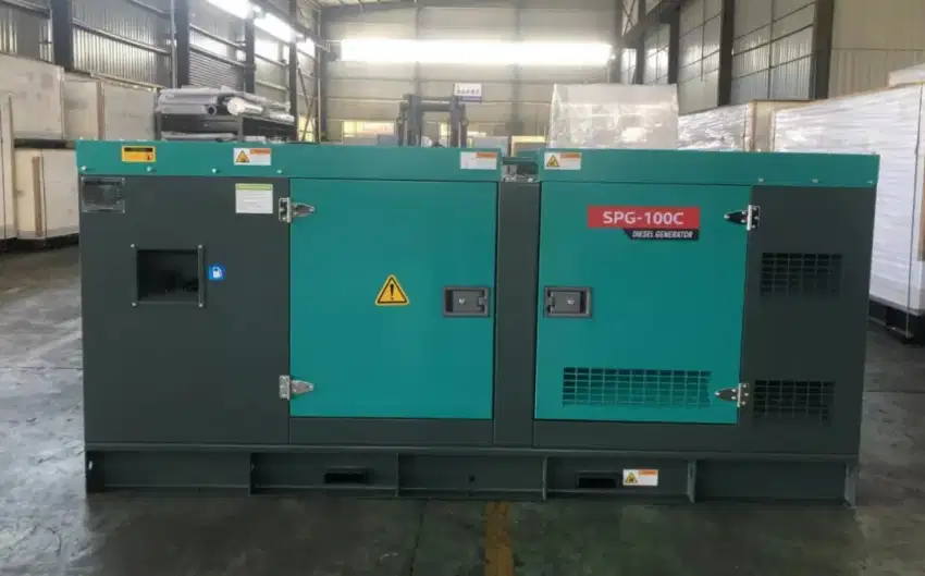 JUAL GENSET SILENT CUMMINS 100 KVA BARU