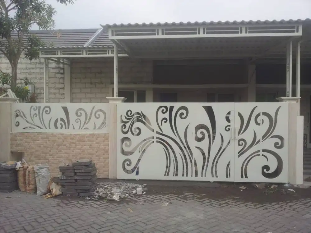 pagar rumah megah plat cuttinglaser