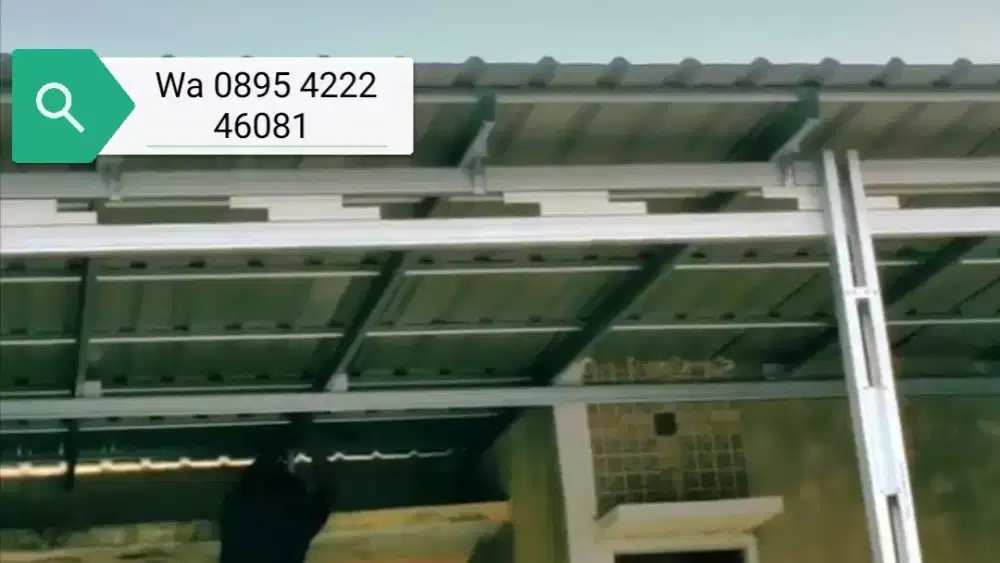 Kanopi baja ringan galvalum dan atap