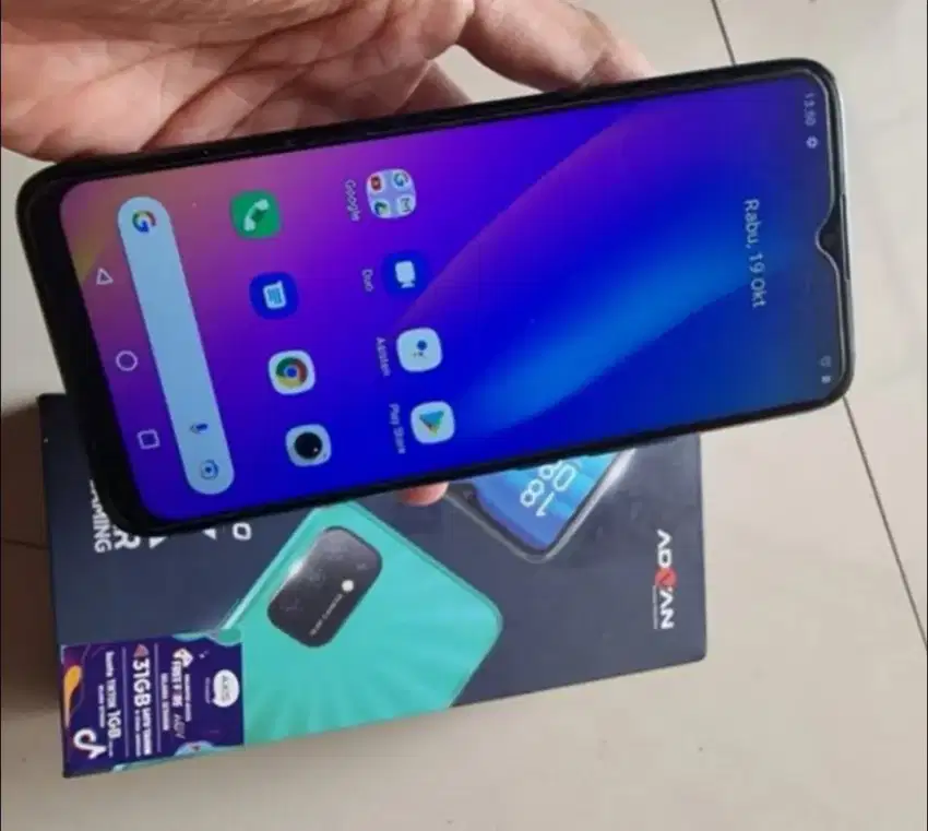 Advan G9 pro warna hijau