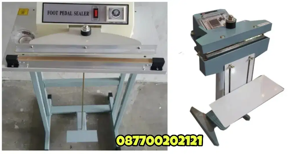 (KRANGGAN TEKNIK)mesin press plastik injak pedal impulse sealer