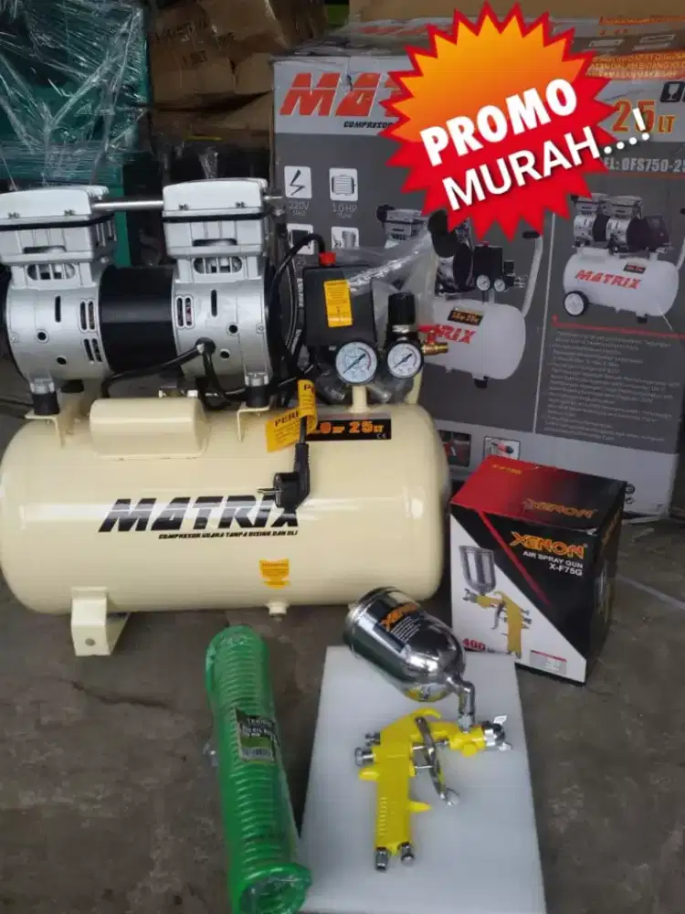 ADA PROMO  KOMPRESOR OILESS FULL SET