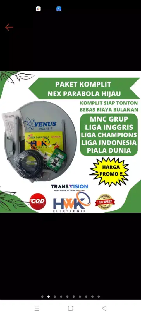 Parabola Pngganti Antena Free Biaya Iuran Slamanya.Tv nasional Lngkap