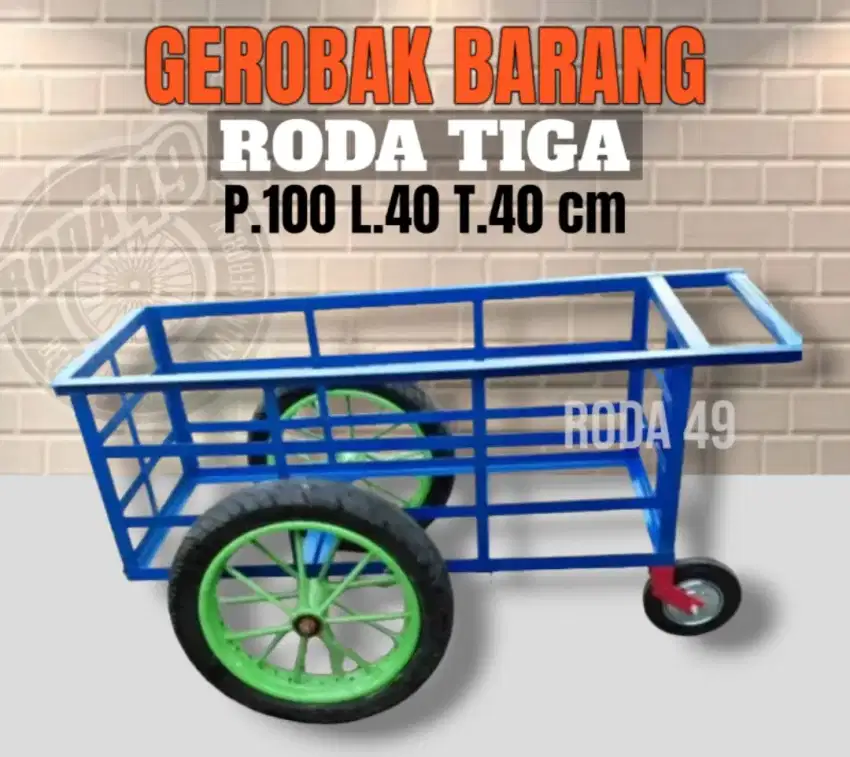 GEROBAK BARANG RODA TIGA.