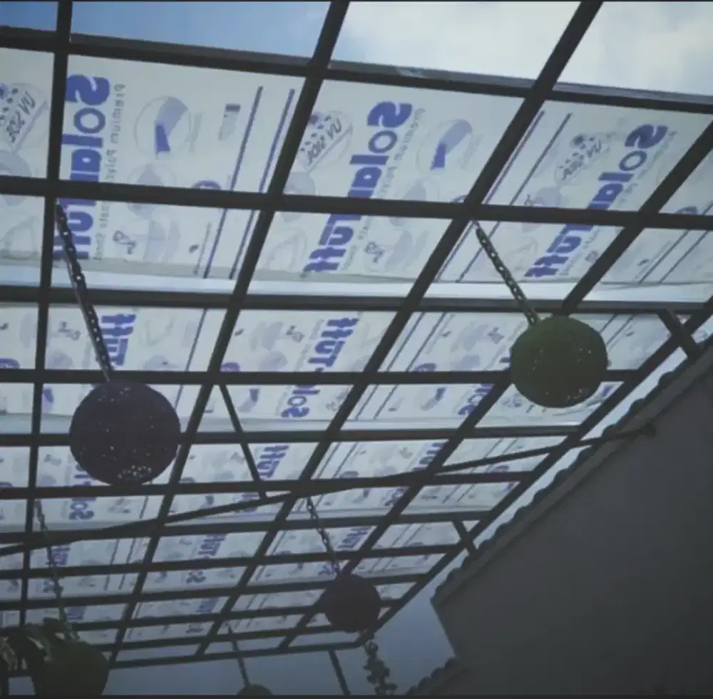 Kanopi atap solarflat minimalis design