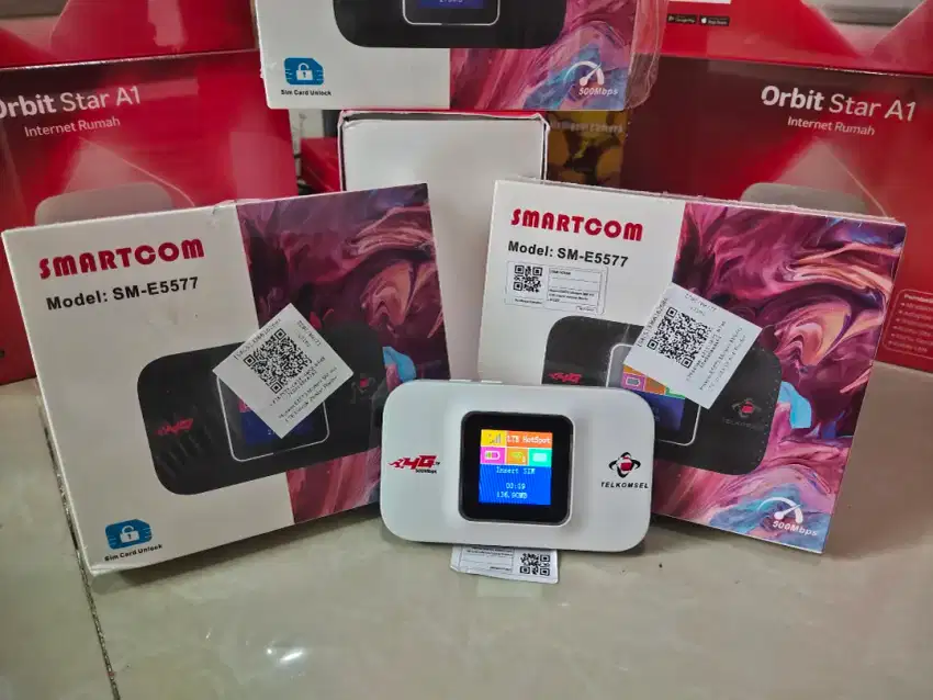 Modem WiFi MiFi SmartCom E5577 Bisa Semua Kartu All Operator 4G/3G