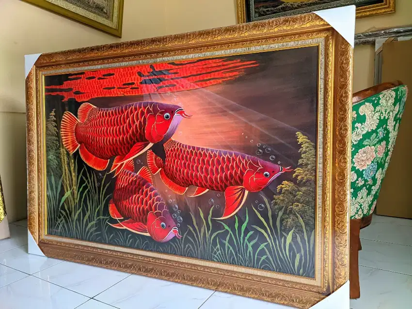 Lukisan ikan arwana