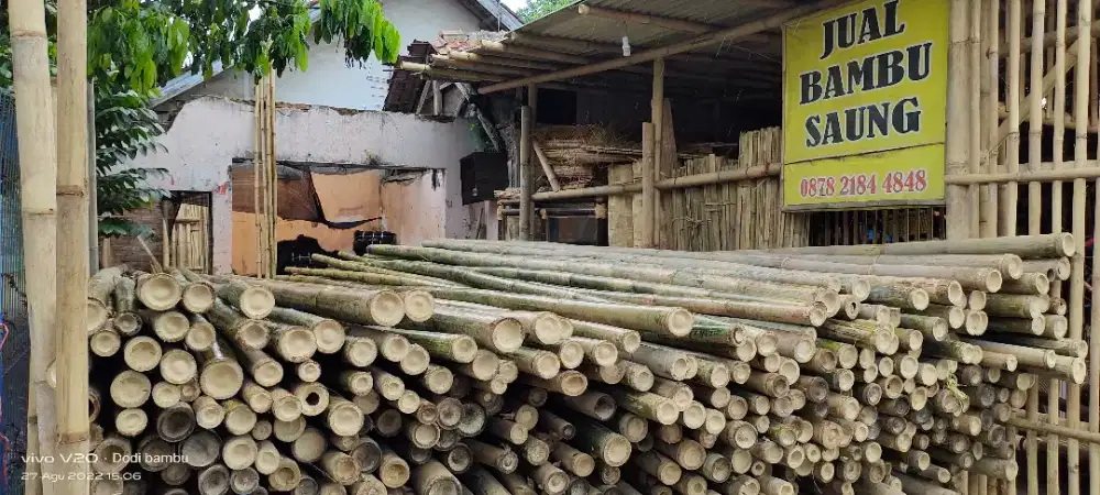 Bambu buat steger dan tihang coran
