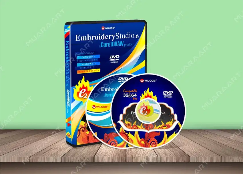 DVD Software Bordir Wilcom Embroidery Studio e2.0