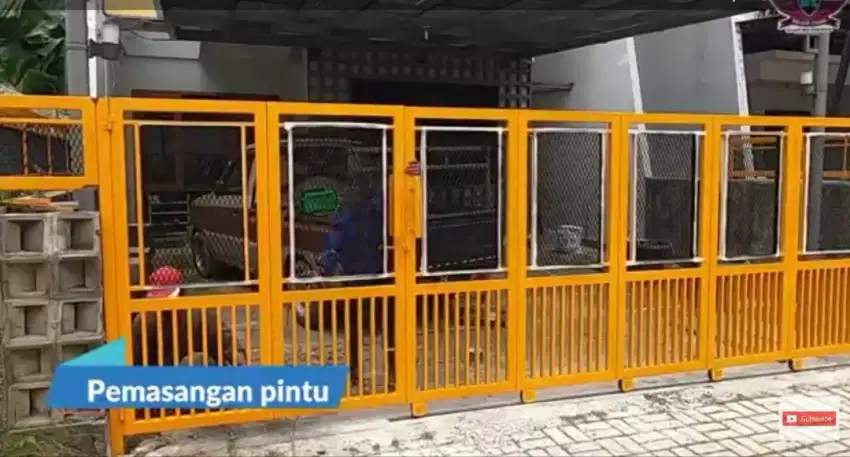 Pembuatan pintu lipat dorong