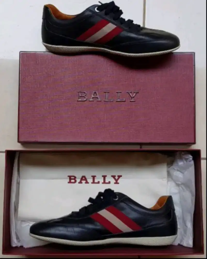 Sepatu BALLY Blue Navy Calf Plain Ukuran 40 ORIGINAL Made in Rumania
