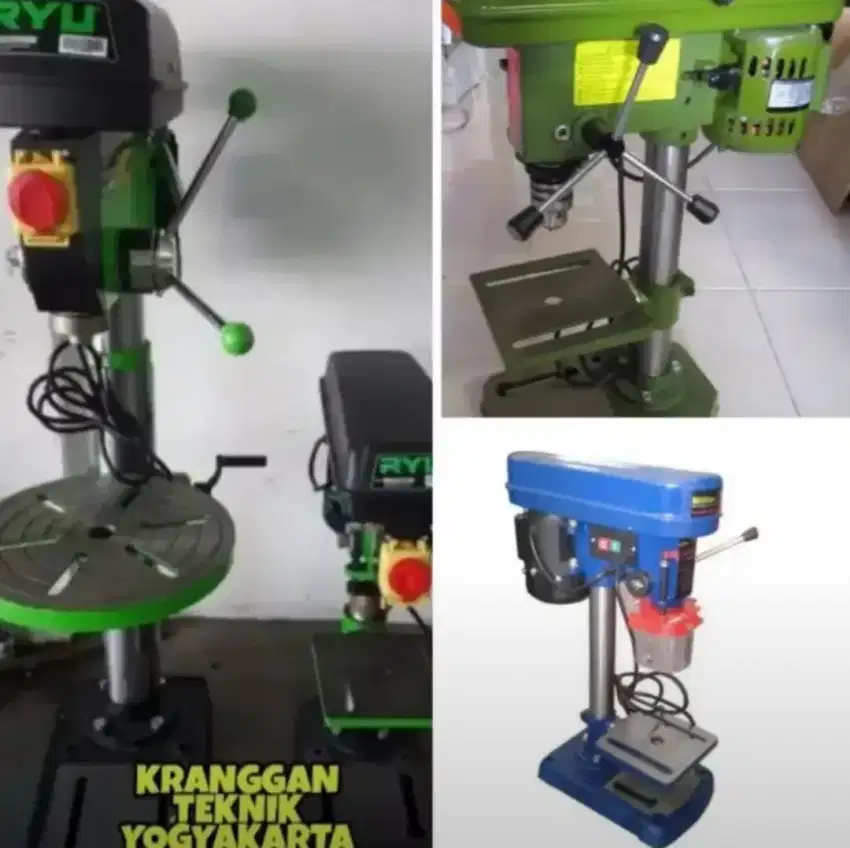 (KRANGGAN TEKNIK)bor duduk 13 dan 16 mm bench drill terlengkap