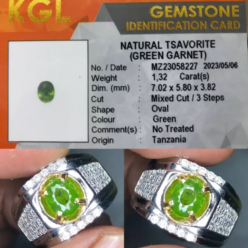 NATURAL TSAVORITE GARNET 1.32 CTS HQ