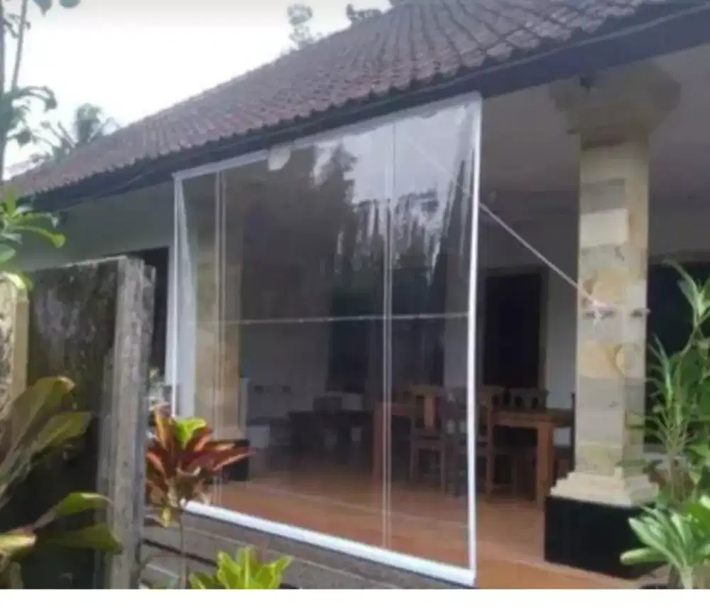 Tirai plastik tebal pvc transparan