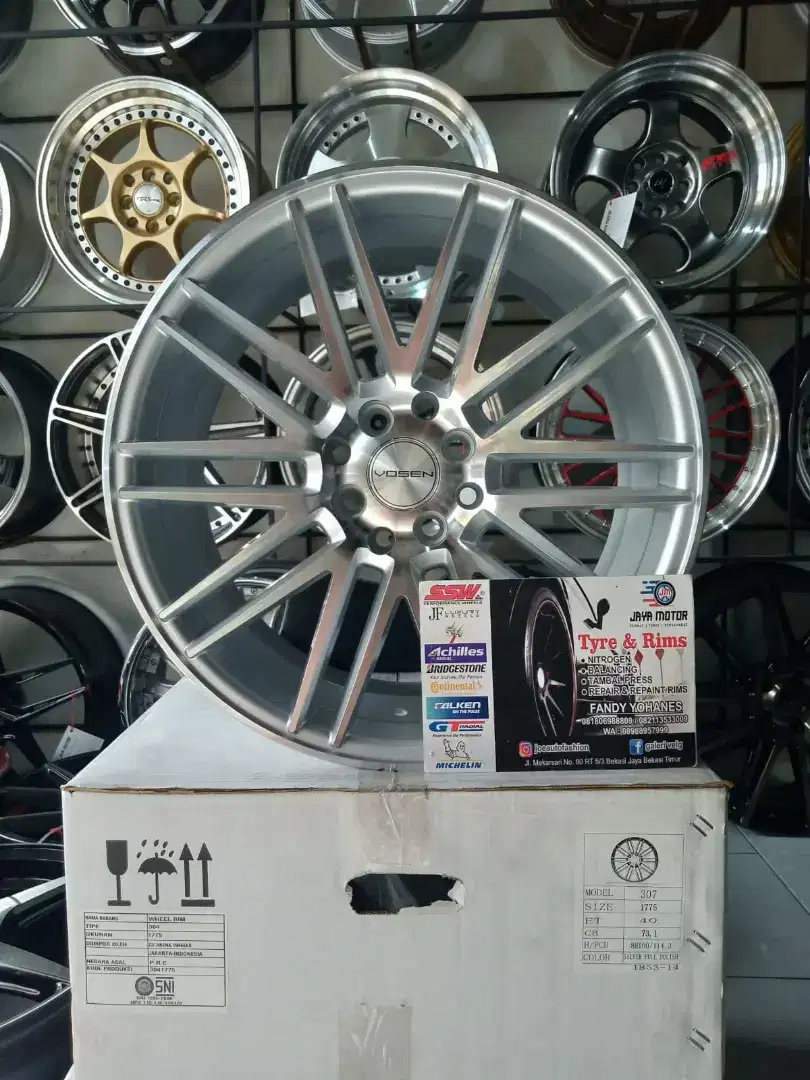 Velg vossen r17 4x100,114 lbr7,5 et40