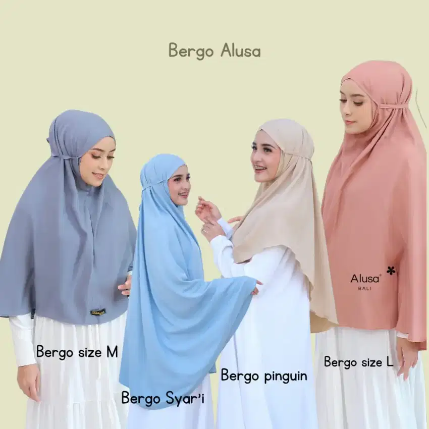 Bergo bahan rayon janger