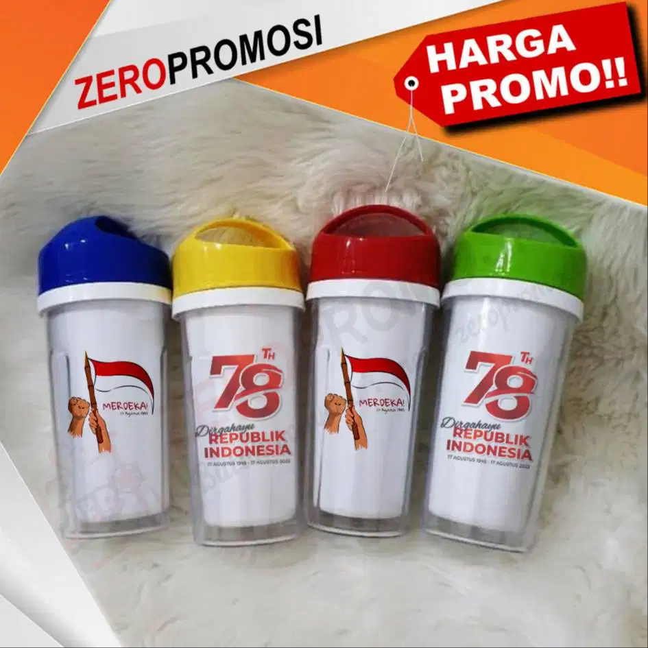 Souvenir Botol Minum Agustus-an - Tumbler Promosi Kemerdekaan