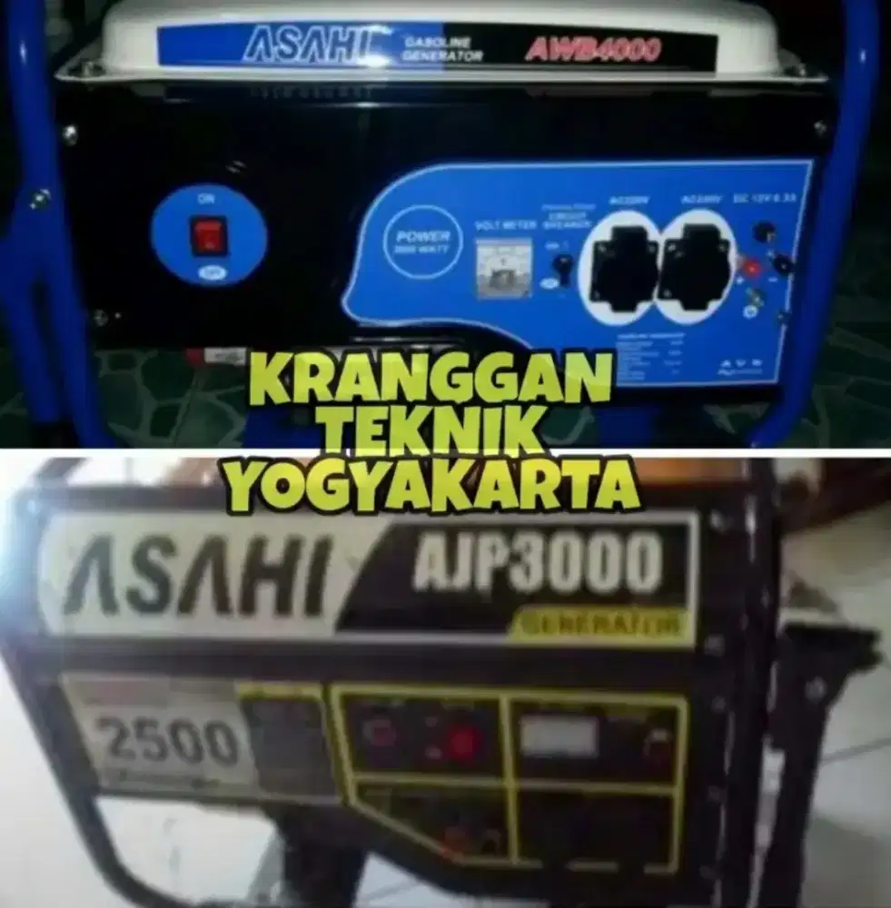 (KRANGGAN TEKNIK)genset silent merk Asahi 4 tak daya 3000 watt