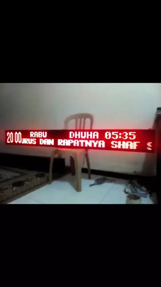 Promo khusus jam masjid ukuran 200x20cm