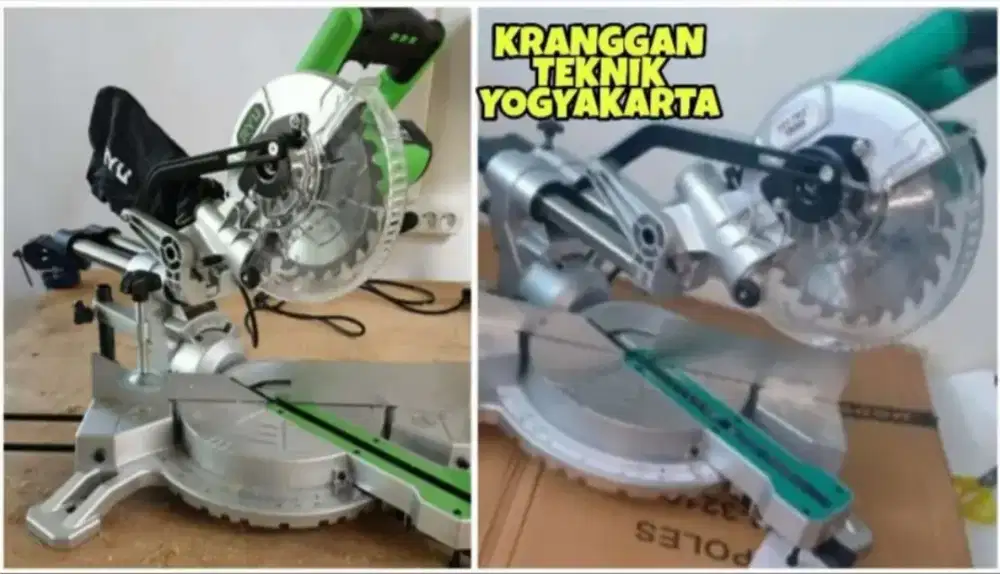 (KRANGGAN TEKNIK)mitersaw sliding mittersaw 7 10 inch potong alumunium