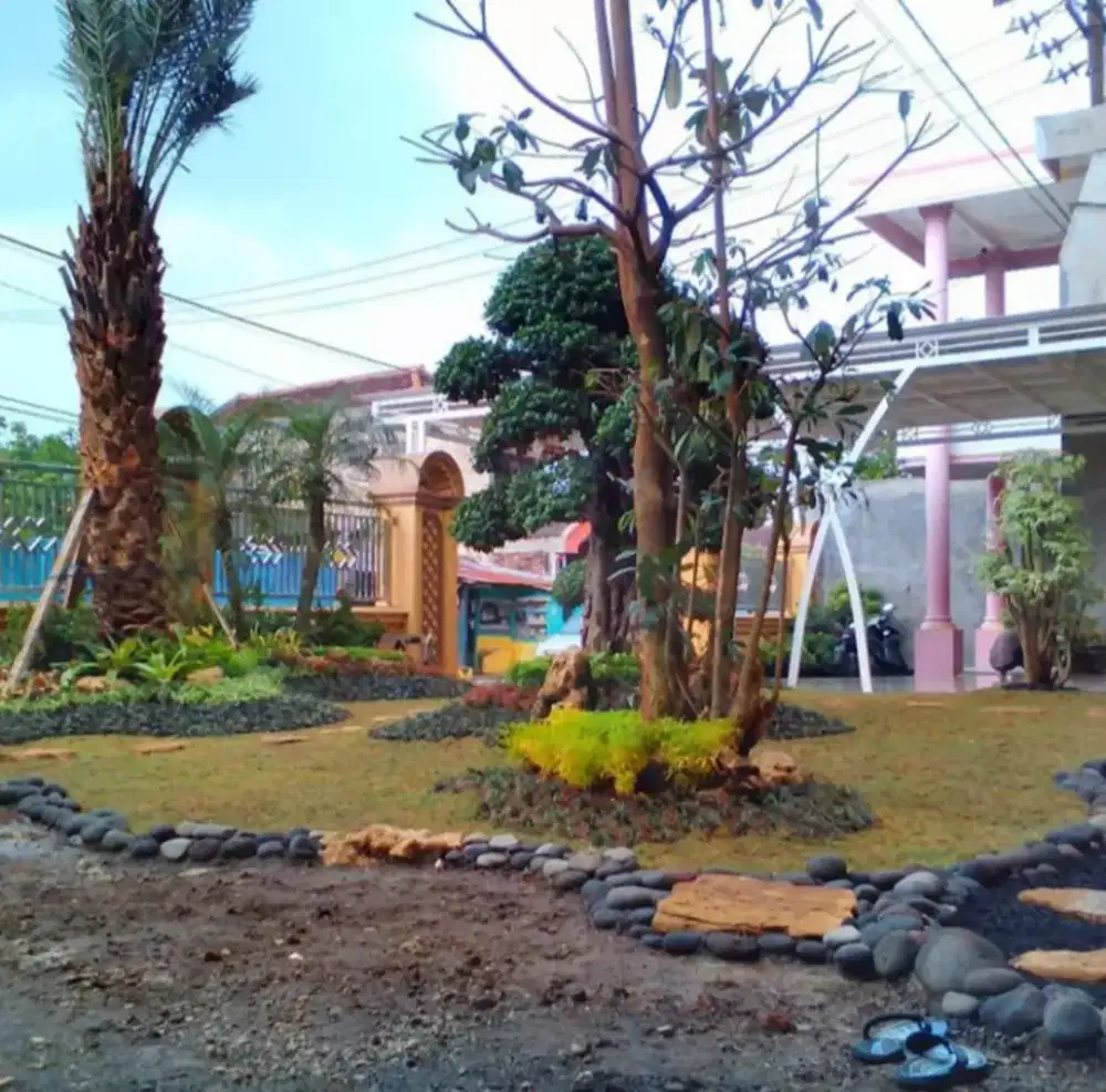 Tukang Ampyangan batu sikat taman kolam Gresik