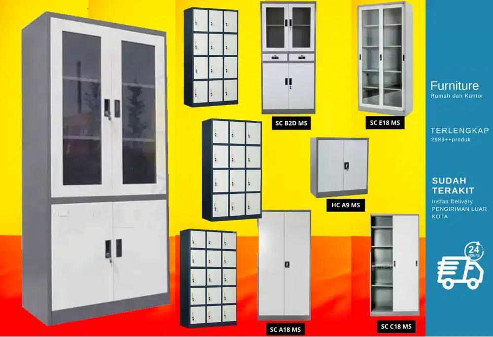 Lemari arsip dokumen loker locker lemari pakaian baju filing cabinet