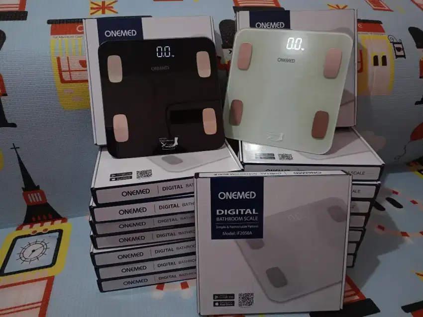 Timbangan badan body fat onemed bluetooth
