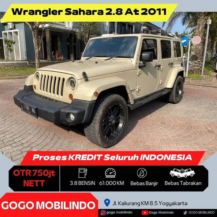 JEEP Wrangler Sahara AT 2011 KM 61rb ISTIMEWA Bisa Kredit Rubicon